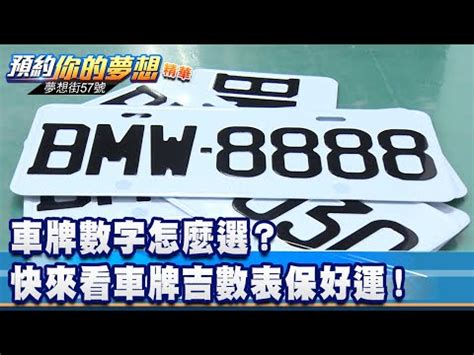 車牌數字 選擇|車牌數字吉凶指南：選出最旺你的好車牌號碼 